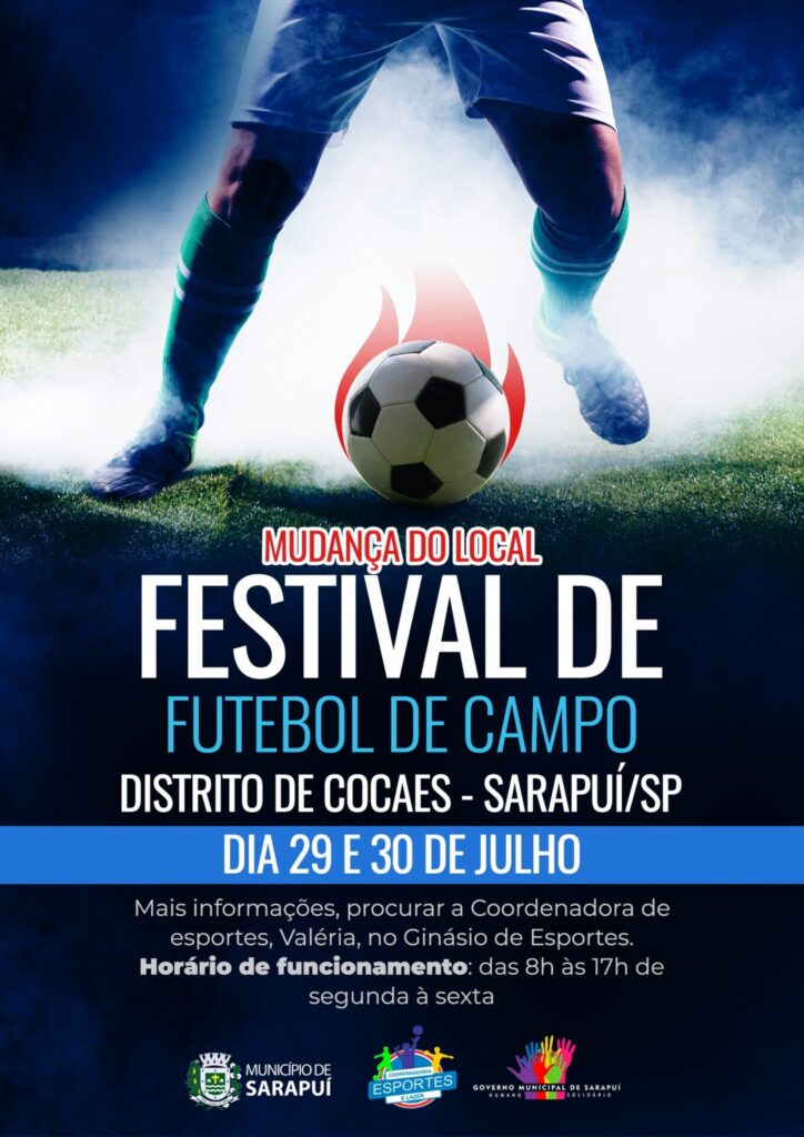 FESTIVAL DE FUTEBOL DE CAMPO NO DISTRITO DO COCAES